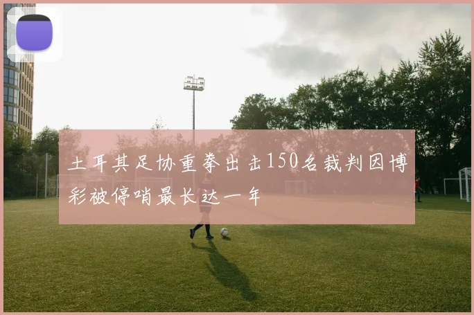 土耳其足协重拳出击150名裁判因博彩被停哨最长达一年
